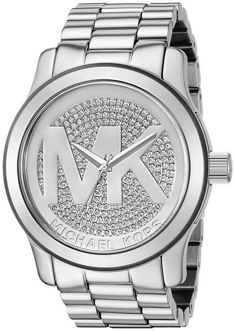 michael kors silver watch with mk logo|Michael Kors Watch silver price.